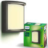 SAMONDRA 3,8W 2700K IP44 Antracitová zahradní LED nástěnná lampa PHILIPS