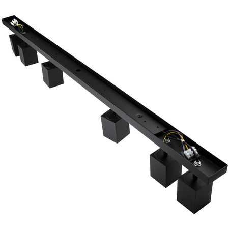 Stropní světlo Reflektorové svítidlo 6xGU10 QUANTUS strip beam Black