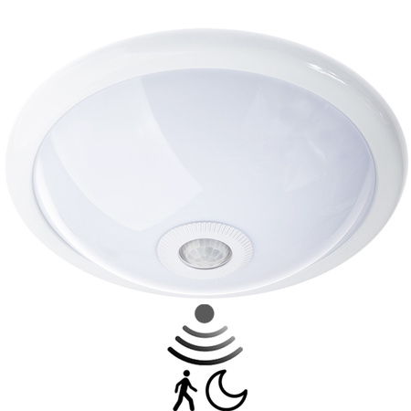 2x E27 Plafon LED Stropní svítidlo, snímač pohybu a soumraku DALLAS LUMILED