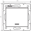 Jednopólový reverzibilní světelný spínač 10A Square Graphite LOGI Kanlux