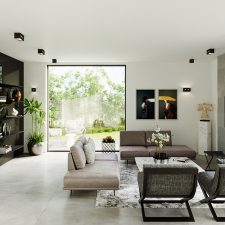 Svítidlo pro povrchovou montáž LOBO MAXI 2xG9 Obdélníkové černé SOLLUX