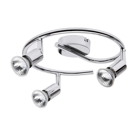 Halogenové bodové reflektorové stropní svítidlo 3x GU10 Chrome Classic Norton 6048 Rabalux