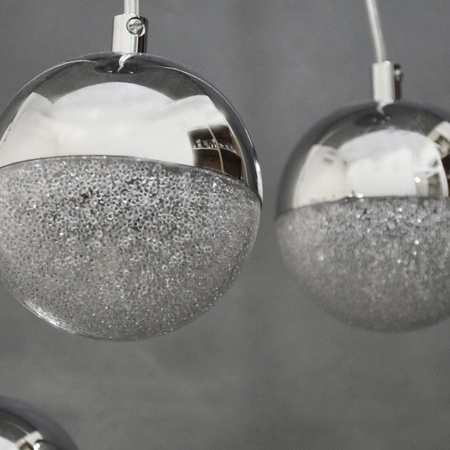 Závěsné stropní svítidlo. Amarillo. 3xG9. lesklá stříbrná. GLAMOUR