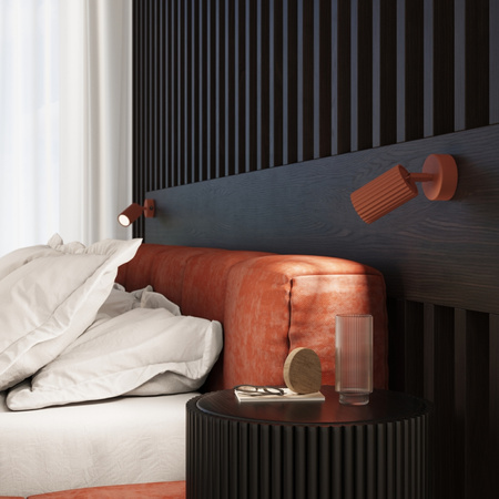 Bodové reflektorové stropní svítidlo Tuba GU10 Ochre Red Carbon Deep Space SL.1626 Sollux