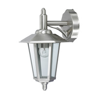 LED zahradní lampa JUPITER E27 Elevační nástěnná lampa Down Lucerna Stříbrná Volteno