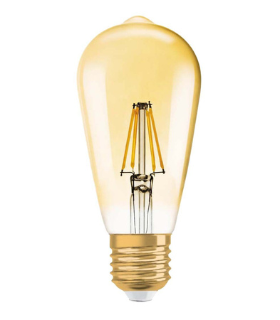 E27 ST64 LED žárovka 12W=100W 1020lm 2500K Teplá bílá 360° vlákno