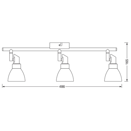 Stropní svítidlo nástěnný reflektor 3xG9 1.9W 600lm 2700K Teplá bílá SPOT LEDVANCE