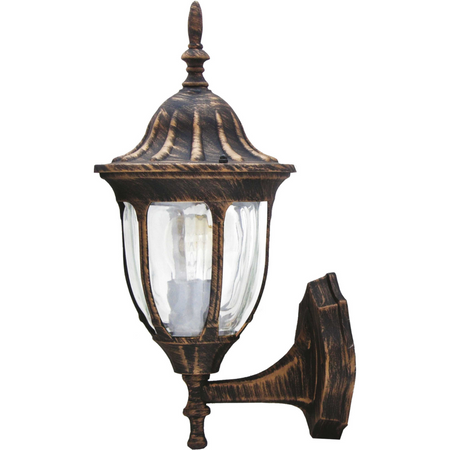 GARDEN nástěnné svítidlo FLORENCE top 1xE27 GOLDLUX (Polux) Alum. PATINA