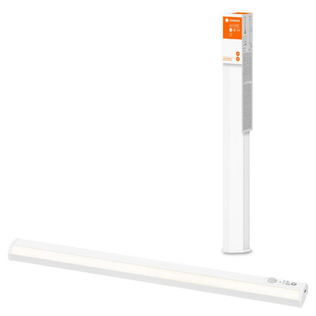 Lineární LED podskříňová lampa 1W 120° USB 230V 4000K neutrální bílá s pohybovým a soumrakovým senzorem 40cm LINEÁRNÍ LED MOBILNÍ Ledvance