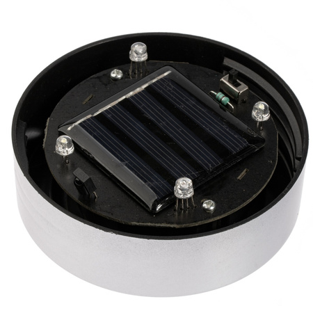 SOLAR LED zahradní lampa s hroty RGB GROUND KULIČKA 30 cm BÍLÁ + dálkové ovládání VOLTENO