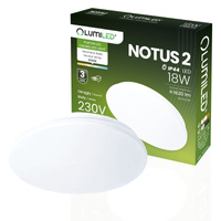 LED stropní plafon 18W NOTUS 2 Round IP44 33 cm LUMILED