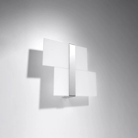 Nástěnné svítidlo MASSIMO 2xG9 Modern White Chrome SOLLUX