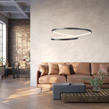 Stropní svítidlo LED 52W 4900lm 4000K neutrální černá ZEFIRA Sanico Goldlux