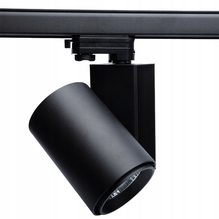 LED dráhové světlo 30W 4000K lampa pro 3fázové dráhy černá