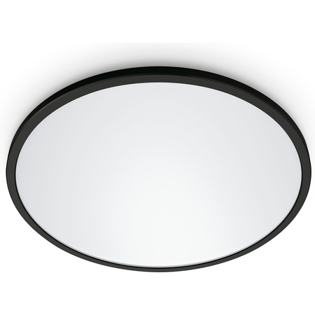 Plafond LED stropní svítidlo pro povrchovou montáž 22W CCT černé kulaté SMART WiFi WiZ