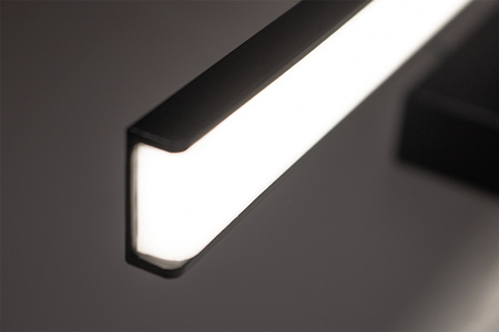 LED světlo do koupelny nad zrcadlo 12W, 840lm 60cm Neutrální bílá Černá VENUS LUMILED