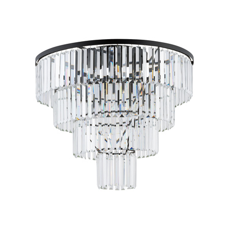 Stropní lustr 12x E14 Black Glamour CRISTAL L 7630 Nowodvorski