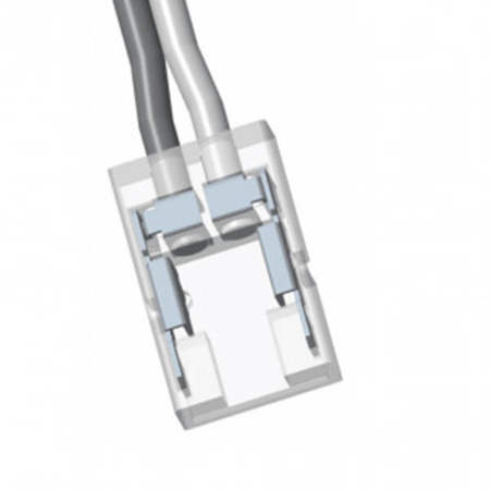 Konektor pro LED COB NEON MONO 8mm jednostranný úhelník s vodičem