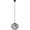 Závěsné svítidlo E27 z kovu a křišťálu D:33x30cm VT-7334 V-TAC