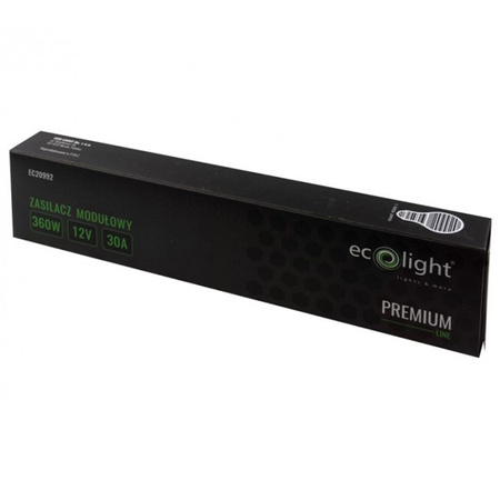 Modulární napájecí zdroj LED Slim Premium 360W 12V Ecolight