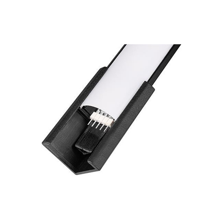 Rohová stojací stojací lampa Černá 20W RGB dálkový ovladač měnící barvu