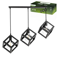 Stropní závěsné svítidlo TALUS Geometrická závěsná kostka pro LED 3x E27 LUMILED