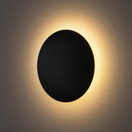 Nástěnné svítidlo LED pro povrchovou montáž 10W 130lm 3000K Warm Black RING LED M 7635 Nowodvorski