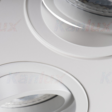 Obdélníkové bílé bodové svítidlo LED GU5.3 Seidy Kanlux pro zápustnou montáž