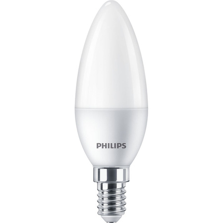 Sada 6x LED žárovka E14 B35 4,9W = 40W 470lm 2700K Teplá matná PHILIPS