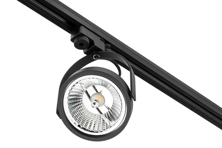 Kolejové bodové svítidlo LEON ES111 stropní svítidlo Pohyblivé černé