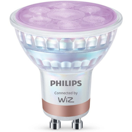 2x LED žárovka GU10 4,7W = 50W 2200-6500K + RGB 36° SMART WiFi Philips WiZ