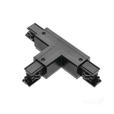 Přípojnicový spínač 3-okruhový T vnější černý Kobi