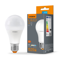 LED žárovka E27 A65 15W = 100W 1520lm 6000K Cold 240° Videx