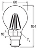 3x LED žárovka A60 B22d 6,5W = 60W 806lm 4000K Neutral 300° BASE Osram
