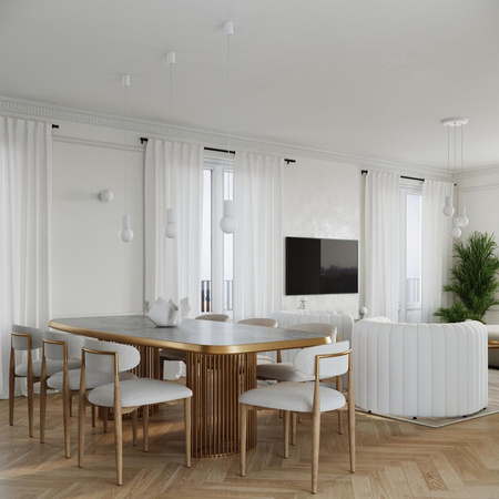 Stolní stolní lampa G9 Round White Modern Matte Halo Sollux