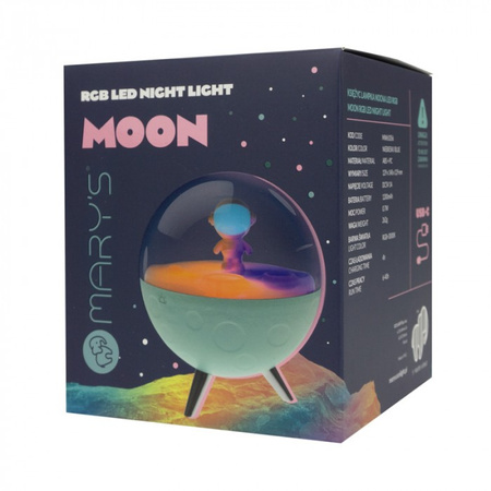 Dětské LED noční světlo 0,7W 3000K Warm + Multicolour RGB dobíjecí 1200mAh Blue MARY'S CHURCH
