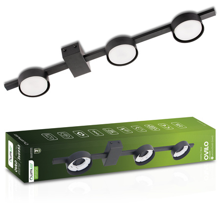 OVILO stropní svítidlo LED halogenové svítidlo 3x GX53 Bodové nástěnné svítidlo Reflektor LUMILED