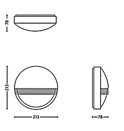 Zahradní lampa LED nástěnná lampa YARROW myGarden 6W 2700K IP44 kulatá černá PHILIPS