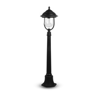 Zahradní lampa Lucerna E27 Transparentní stínidlo 110CM Černá VT-851 V-TAC