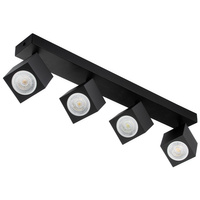 Reflektorové stropní svítidlo 4xGU10 QUANTUS beam strip Black