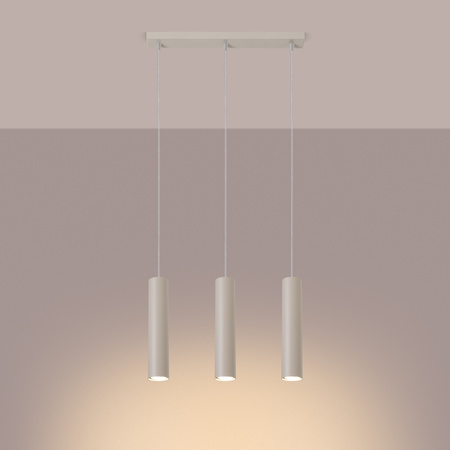 Stropní závěsné svítidlo Tuba Spot 3x GU10 Beige Lagos Ocean Green SL.1481 Sollux