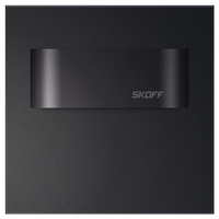 LED schodišťové svítidlo 0.8W modré 10V DC IP20 matná černá TANGO SHORT Skoff