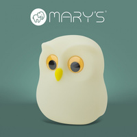 Dětské noční světlo LED 2,6W 3000K Warm + Multicolour RGB USB dobíjecí 1200mAh MARY'S SOWA White