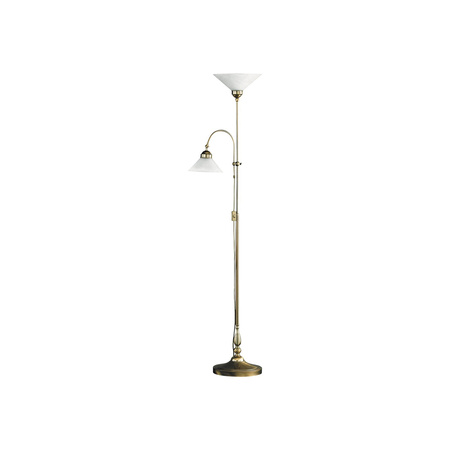 Stojací lampa 2x E27 Brown Classic Marian 2708 Rabalux