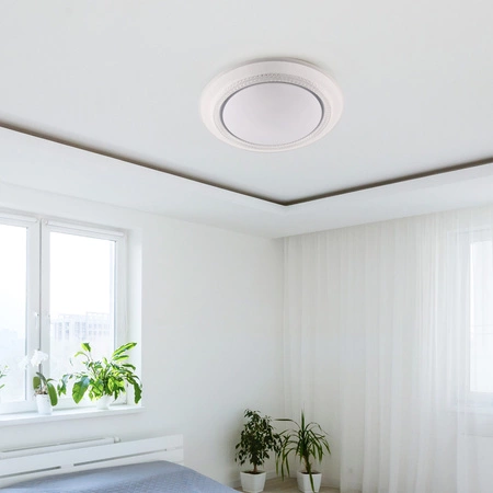Stropní svítidlo LED Plafond 72W 8000lm CCT 120° bílá IP44 Pilotní stmívatelné Adela Sanico Goldlux
