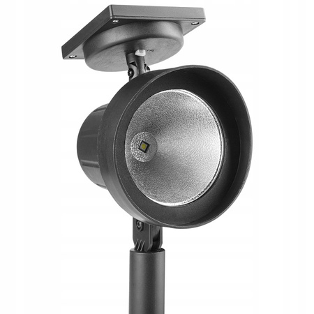 LED solární zahradní světlo reflektor 0,4 W IP44 Soumrakový senzor studená bílá barva