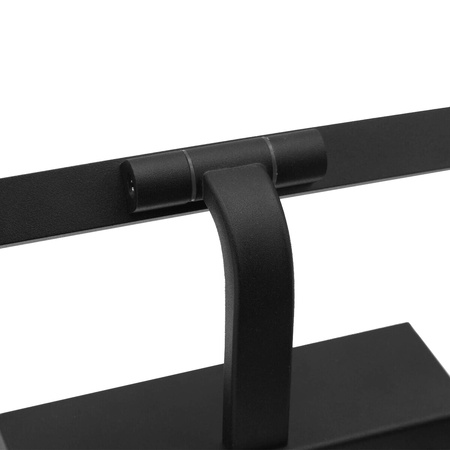 Lampa nad zrcadlem LED nástěnné svítidlo Koupelna IP44 12W Černá 50cm TERRA