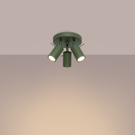 Plafond Tuba Spot stropní svítidlo 3x GU10 Olive Ring Bittersweet Shimmer SL.1503 Sollux