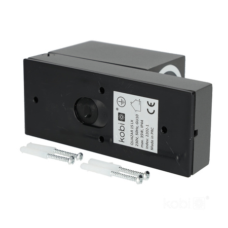 Zahradní venkovní nástěnné svítidlo GU10 s čidlem pohybu IP44 Grey Quazar Kobi