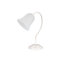 Stolní noční lampa E27 bílá Vintage Fabiola 7260 Rabalux